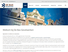 Tablet Screenshot of debas.nl